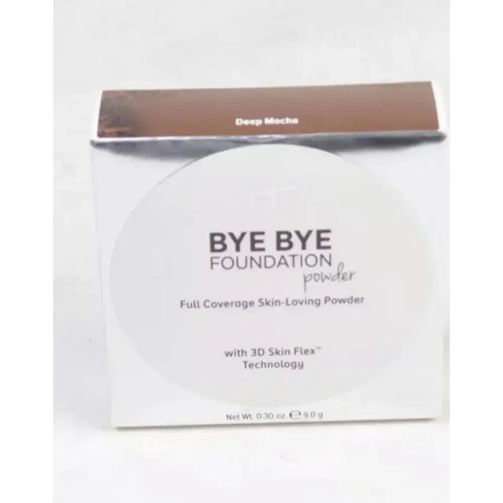 IT Cosmetics Bye Bye Foundation Hydrating‎ Powder Deep Mocha Full Coverage Skin